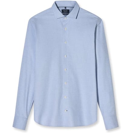 OLYMP Signature Casual Overhemd, Tailored Fit, Kent, Bleu