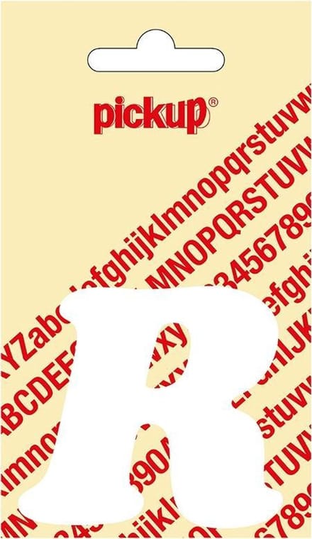 Pickup plakletter CooperBlack 60 mm - wit R