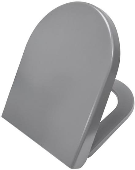Sanifun Toiletbril Cas Mat Grijs – Soft-Close & Quick-Release – Duroplast - 520 mm
