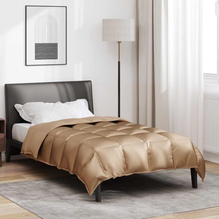 vidaXL Winter Dekbed 140 x 220 cm 450 gsm Goud