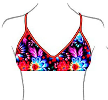 Turbo Mare Bikinitop Veelkleurig 5-6 Years Meisje
