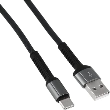 LDNIO LS64 Toughness USB C Type Oplaad Kabel 2.4A Fast Cable - USB C Kabel - USB C naar USB A - USB 3.0 - Nylon - 2M