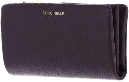 COCCINELLE Leren portemonnee C-Me Softy Wallet Prune donkerpaars
