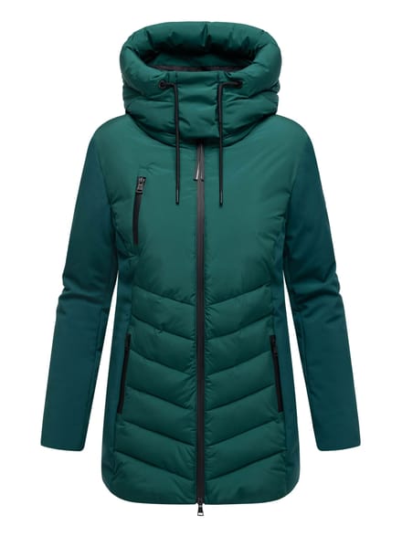 Marikoo dames winterjas Tivaa XVI met softshell & afneembare capuchon