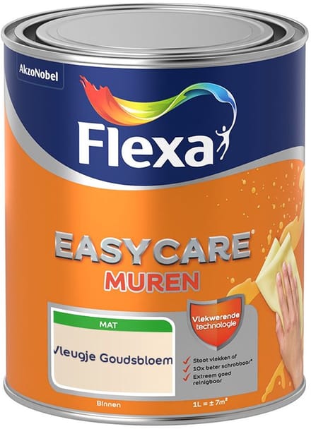 Flexa - Easycare Muren - Vleugje Goudsbloem - Mengverf - 1 L