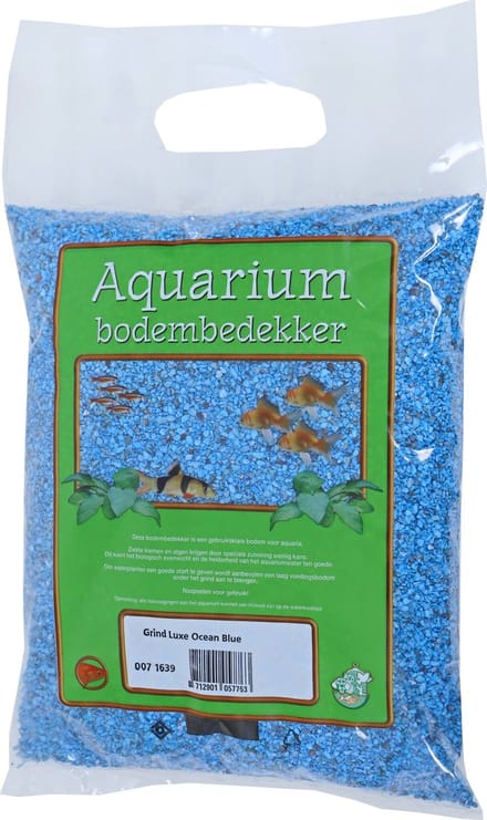 De Boon Aquariumgrind Luxe Ocean Blue | gewassen bodembedekking | zak 4 kg