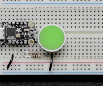Diffused Red and Green Indicator LED - 18mm Round Adafruit 4042