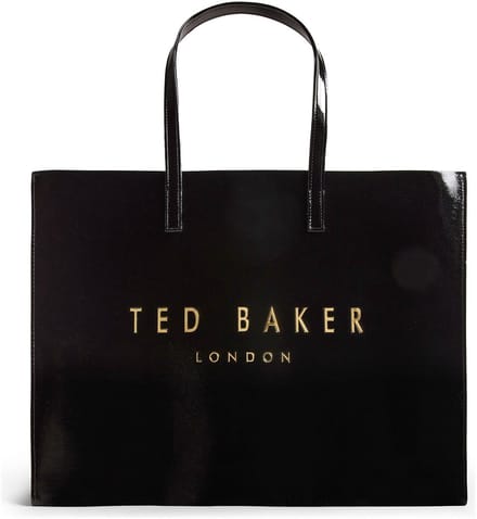 Ted Baker schoudertas Crikon Crinkle Icon Bag Black zwart