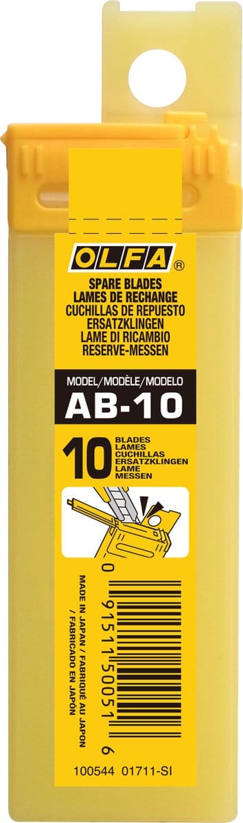 Olfa AB-10 - Reservemesjes - 9mm - Blister van 10