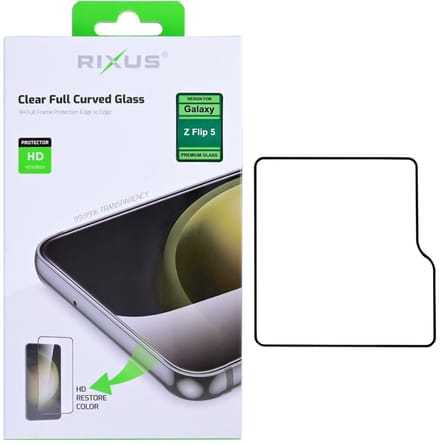 Rixus Clear HD Tempered Glass For Samsung Galaxy Z Flip5