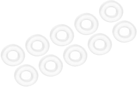 Siliconen O-Ringen voor Tuinslangen - Set van 10, Waterdichte Rubberafdichting, Zacht en Elastisch (2mm x 5mm x 1.5mm, Wit)