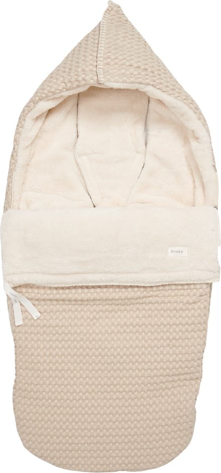 Koeka buggy voetenzak wafel/teddy Oslo - Sand