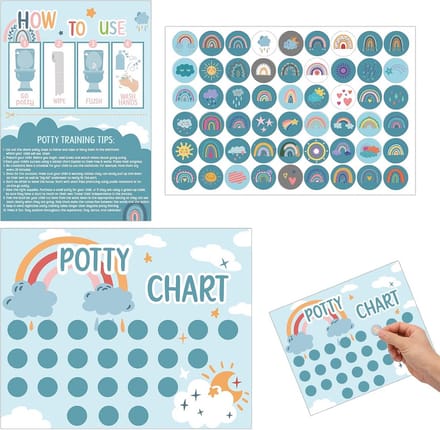 Zindelijkheidstrainingskaart met Stickers voor Peuters en Kleuters