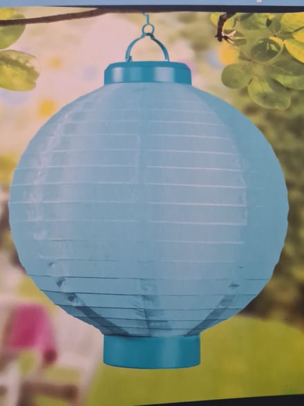 Melinera LED- Solar Lampion Blauw