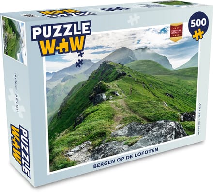 Puzzel Bergen op de Lofoten - Legpuzzel - Puzzel 500 stukjes