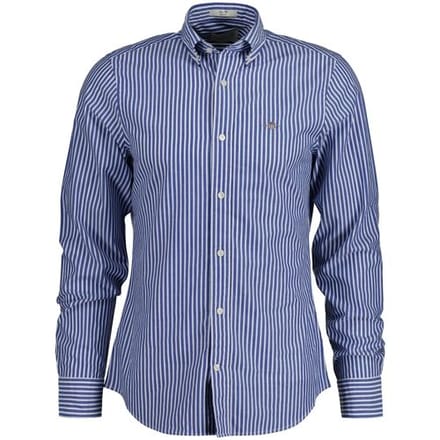 Gant Overhemd Slim Classic Stripe Poplin Button-Down College Blue / male