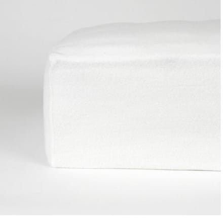 Molton Hoeslaken - Rondom Elastiek -2Persoons-160x220+30cm Hoekhoogte -Wit