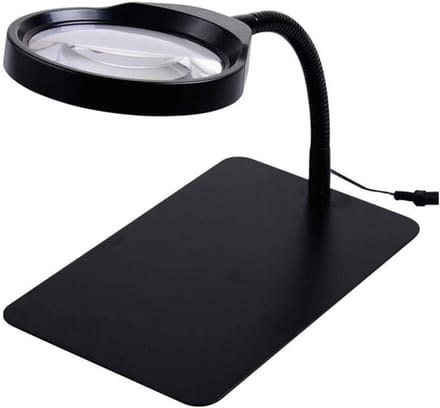 Vergrootglas Bureaulamp - Leeslamp - Hobby Knutselen - 10x Vergroting - 36 LED - Metaal