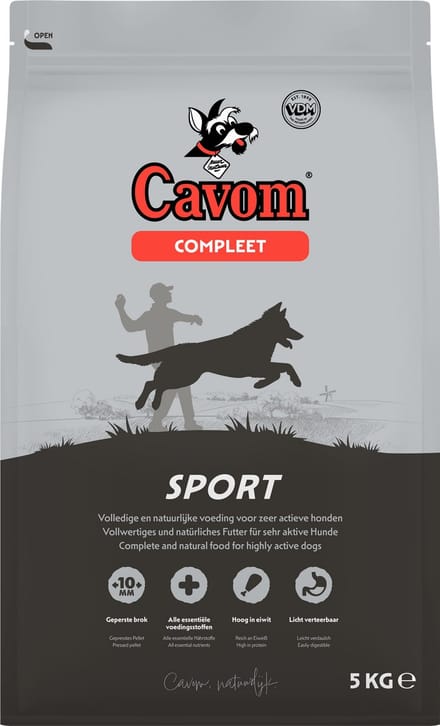 Cavom compleet Sport - geperste hondenbrokken - 5kg