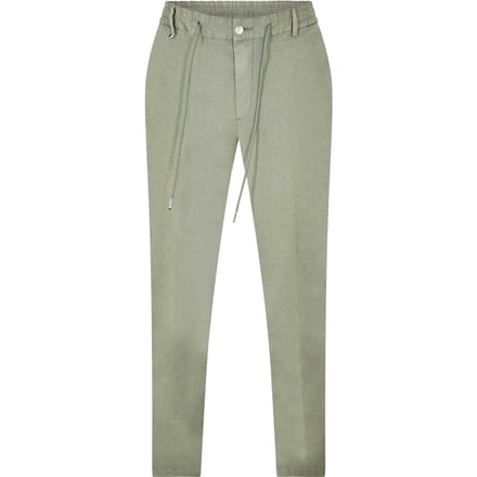 Boss Chino's voor heren met trekkoord in de taille (Groen)