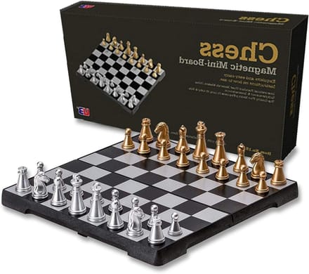 Magnetische schaakset - Dammen Backgammon - Reizen Spelen - Opvouwbaar Draagbaar - 165 x 165 cm - Niet gespecificeerd