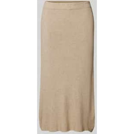 midi-gebreide rok met elastische band model 'COMFY'