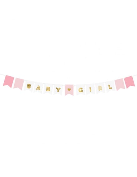Banner Baby Girl, mix, 15 x 175 cm