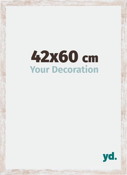 Your Decoration - Fotolijst 42x60 cm - MDF - White Wash - Catania