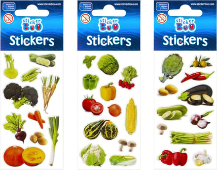 Stickerset voor Kinderen, Groentestickers