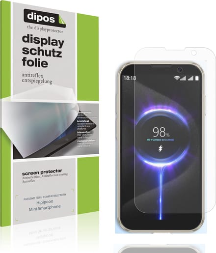 dipos – 4x Matte Beschermfolie geschikt voor Hipipooo Mini Smartphone | Krasbestendige & antireflecterende Screenprotector Ultra-Thin