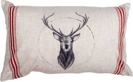 Clayre & Eef Kussenhoes 30x50 cm Beige Polyester Hert