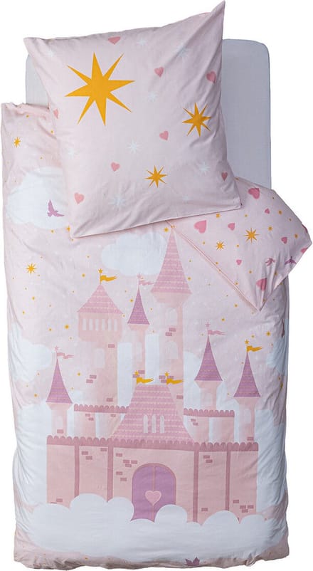 Atmosphera Kids Dekbedovertrek set met 1 kussensloop 140x200cm/65x65cm Kasteel