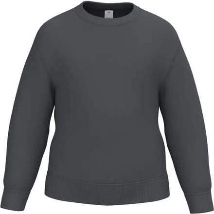 iDeal Basic Brand Kinder sweater met ronde hals IB401 - Ideal Dark Grey - 10/12 ans