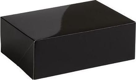 Cadeaudoos cadeauverpakking glossy 30x22x7cm ZWART (10 stuks)