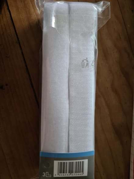 Crelando Klittenband zelfklevend 2m wit 25mm
