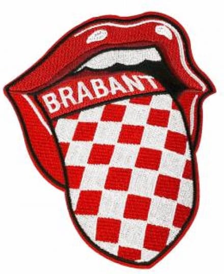 Patchy® – Carnaval Brabantse Tong Strijkpatch - Strijkapplicatie - Strijkembleem - Embleem - Patches