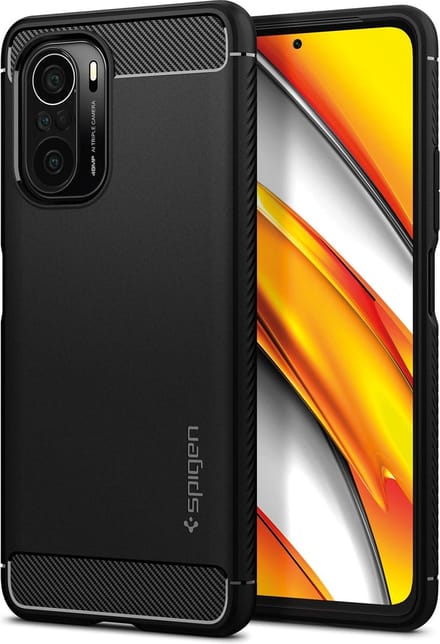 Spigen Rugged Armor Xiaomi Poco F3 / Mi 11i Hoesje Back Cover Zwart