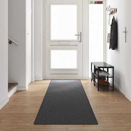 vidaXL - Tapijt - Loper - Donkergrijs - 80 - x - 500 - cm - 100% - Polypropyleen
