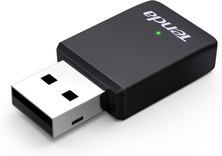 Mini Wi-Fi 6 USB Adapter Dual Band WLAN Stick Plug & Play voor PC Laptop