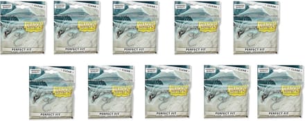10x Standaard Maat Transparante Card Sleeves voor Kaartenbescherming