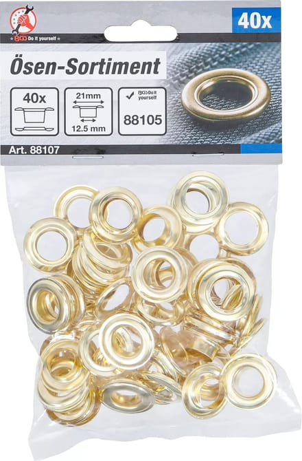 BGS Assortiment oogjes - 12,5 x 21 mm - 40 delig