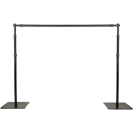 2.4x3 Meter/7.9x9.8ft Heavy Duty Studio Fotografie Achtergrond Ondersteuningssysteem Metalen Achtergrondstandaard black