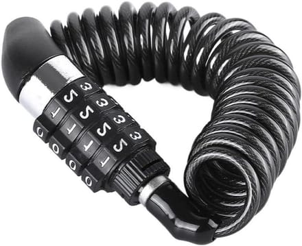 Fietsslot - Ketting slot - Fietsbeveiliging - 4 cijferige code - 300 gram - Wit
