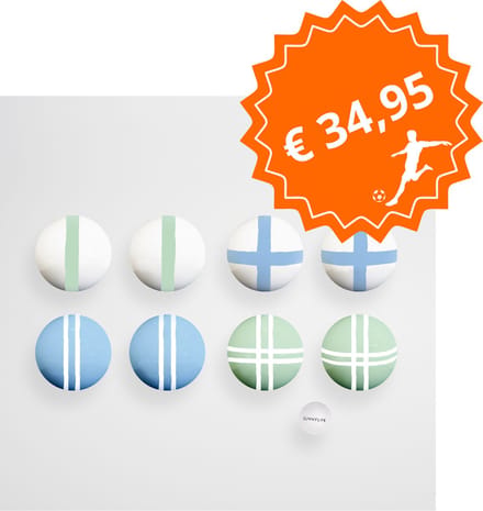 Sunnylife - Outdoor Games Jeu de Boules Set Sorbet - Hout - Multicolor