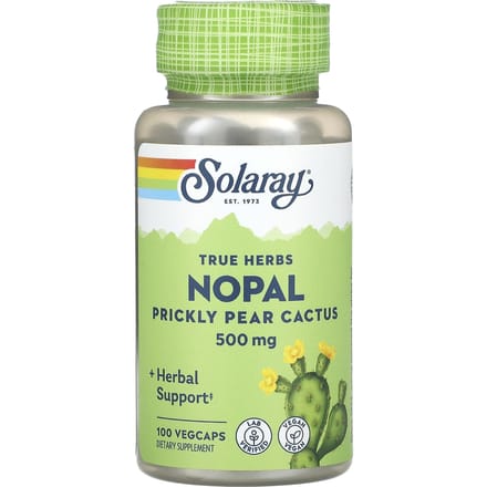 True Herbs, Nopal, Opuntia Ficus, 500Mg, 100 Veggie Capsules