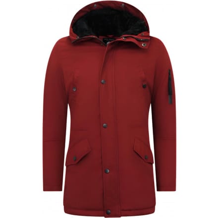 Parka Heren Winter - 7065 - Rood