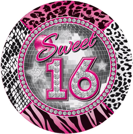 Sweet 16 Borden - 8 stuks