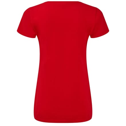 Fruit of the Loom Dames/Dames Iconic 150 V Hals T-shirt (Rood)