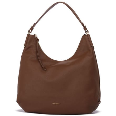COCCINELLE Leren schoudertas Rebekka Handbag Grained Leather Cognac bruine