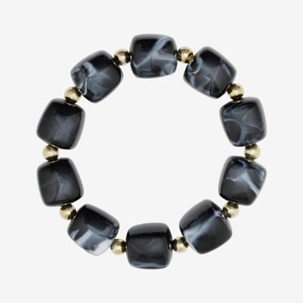 Essenza Large Beads Bracelet Black